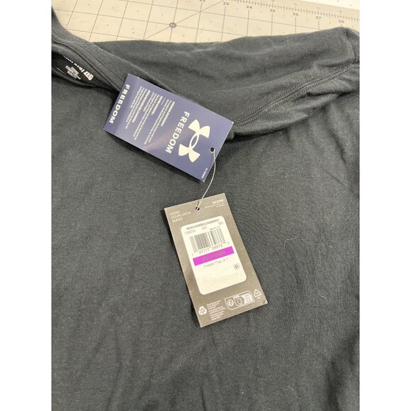 Under Armour Men's Freedom Flag Long Sleeve Shirt Black 2XL Loose Fit NWT - Picture 6 of 8